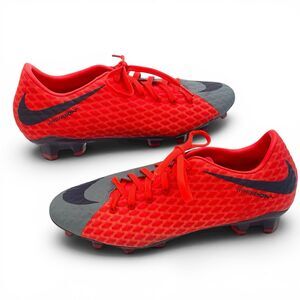 Nike Hypervenom Phantom FG Soccer Cleats Women’s Size 8 Orange Gray